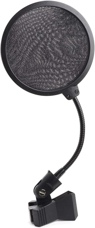 OnStage On-Stage ASVS4-B Filtro pop para micrófono de 4" con clip estilo pinza para ropa