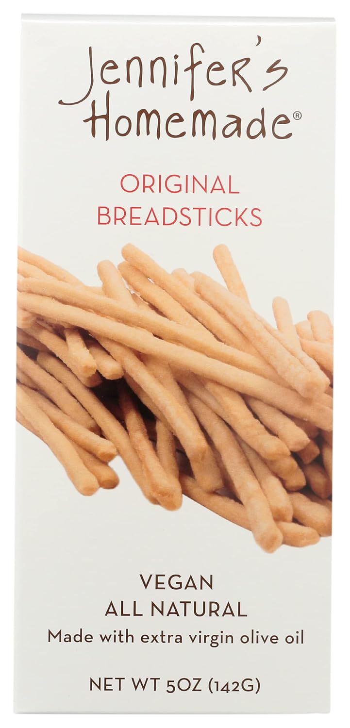 Jennifer's Homemade Original Breadsticks, Vegan, All Natural, 5 Ounces (Pack Of 12)
