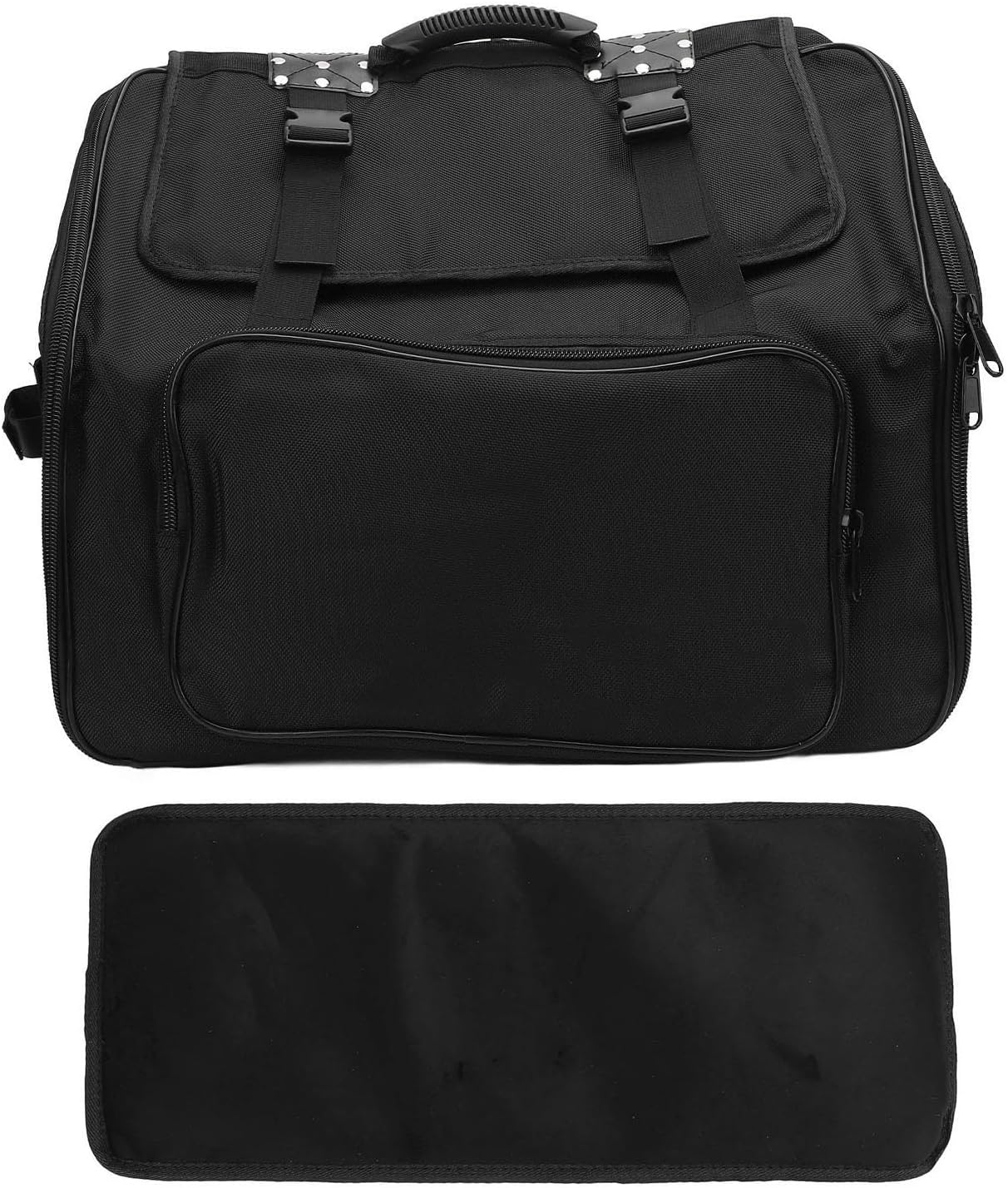 Accordion Carrying Case with Large Accessory Pocket for 41 Keys and 120 Bass Accordions Convenient Equipment Organization Soft Lined Storage Bag