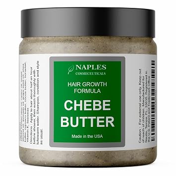Chebe Hair Butter with Chebe Powder Hair Growth Conditioner All Natural Serum Thickening Strengthening For All Hair Types Made in USA