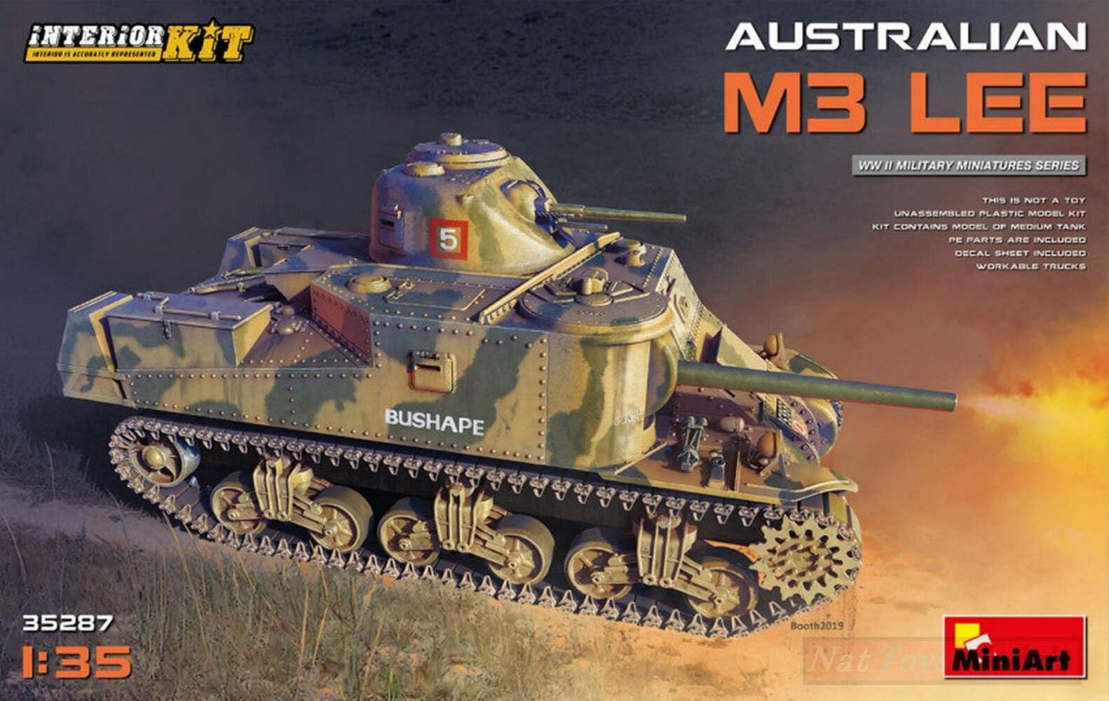 MiniArt Kit da Montare in Scala Compatibile con Australian M3 Lee Interior Kit 1:35 MIN35287