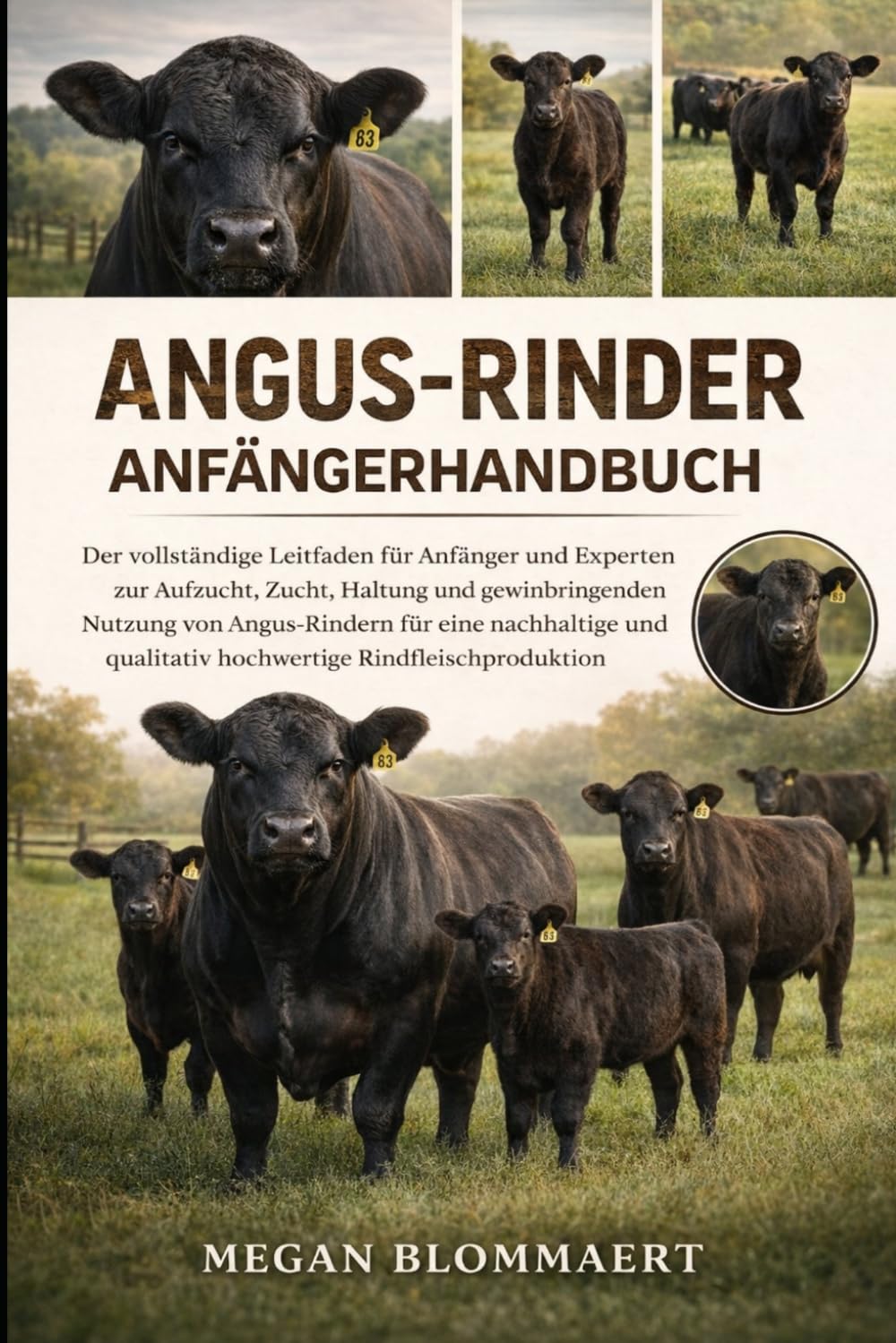 ANGUS-RINDER-ANFÄNGERHANDBUCH: Der vollständige Leitfaden für Anfänger und Experten zur Aufzucht, Zucht, Haltung und gewinnbringenden Nutzung von ... qualitativ hochwertige Rindfleischproduktion