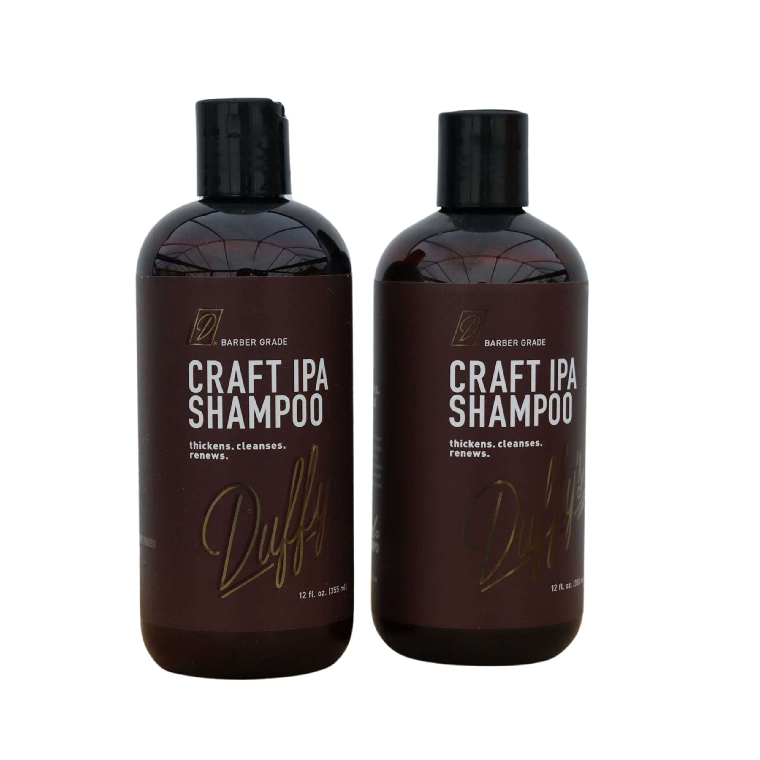 Beer Shampoo, 2-Pack Hair Care Made with Premium IPA Craft Beer, Hair Shampoo that Nourishes, Thickens, and is Color Safe
