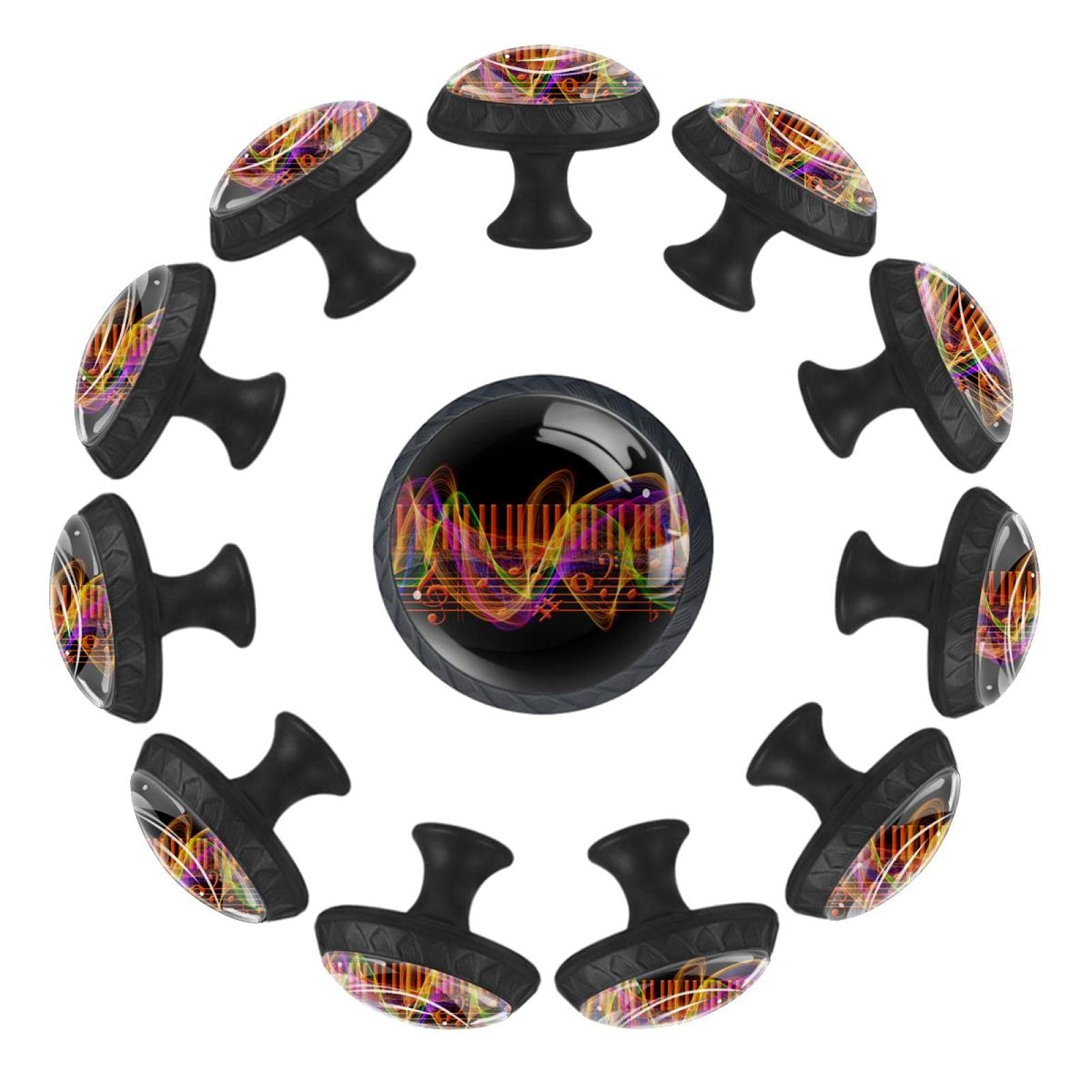 Boutons de tiroir ronds musique pour rénover facilement une commode ou un meuble enfant