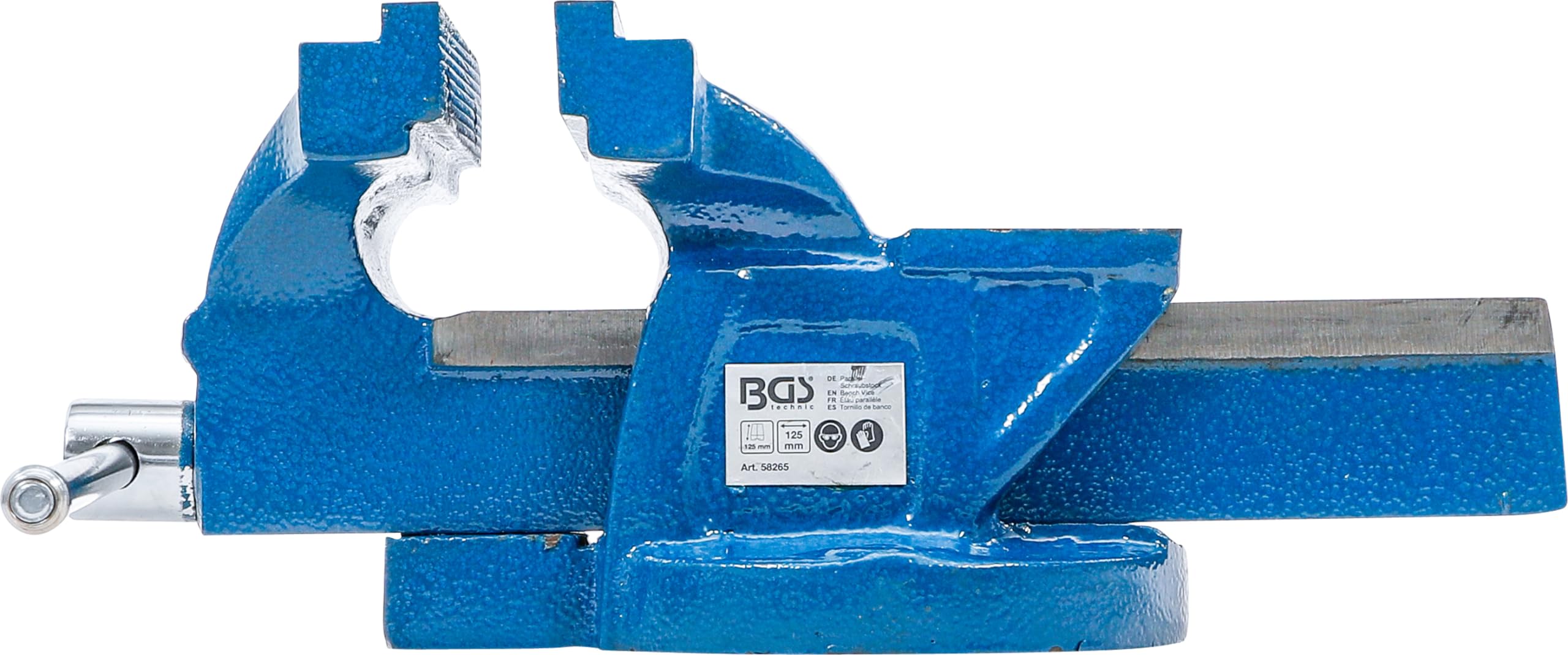 BGS 58265 | Tornillo de banco | mordazas de 125 mm
