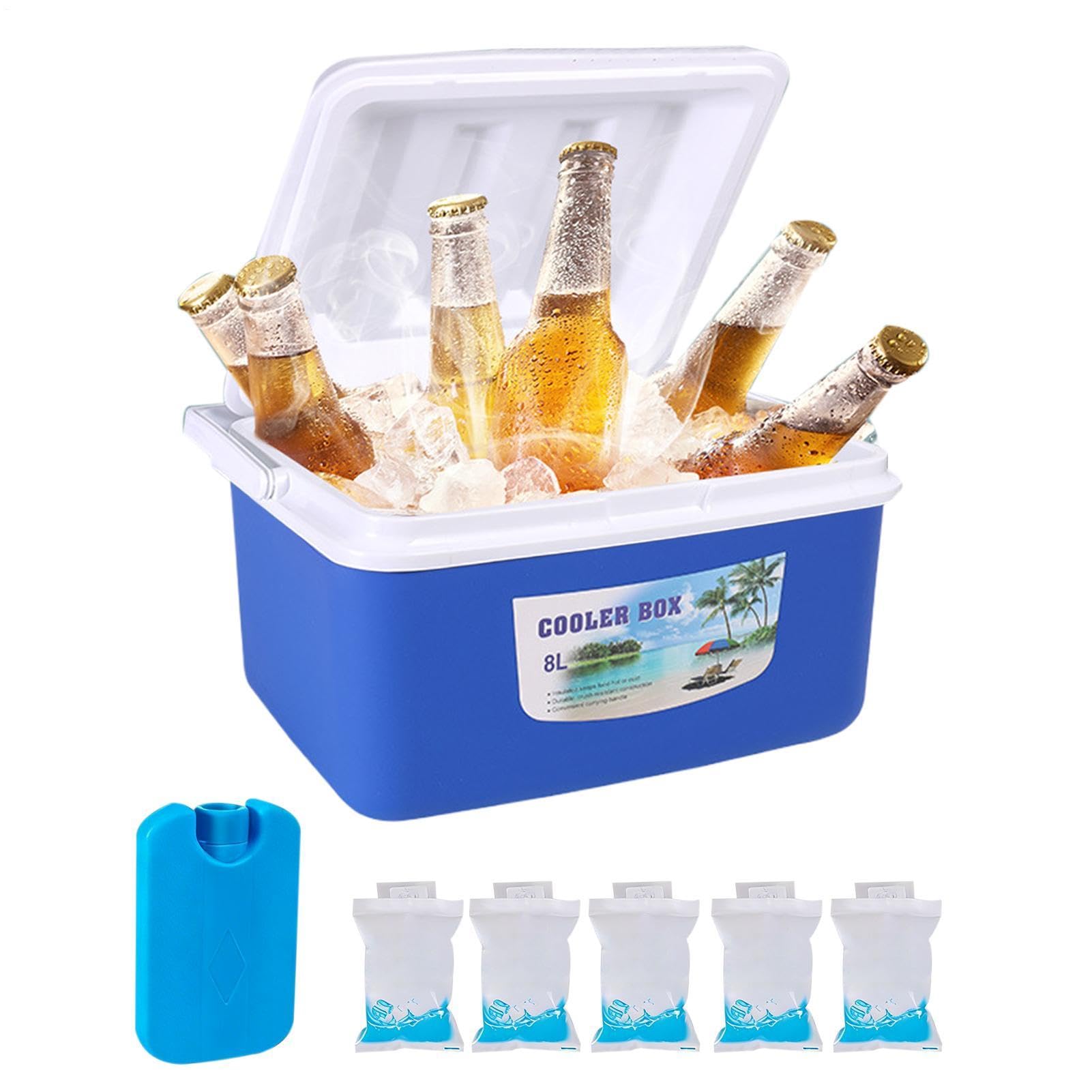 Izolowana lodówka turystyczna, izolowana, szczelna, szczelna, do przechowywania żywności, na kemping, dla mężczyzn i kobiet, na lunch, przekąski, napoje, podróże, piknik, wędkowanie, plaże
