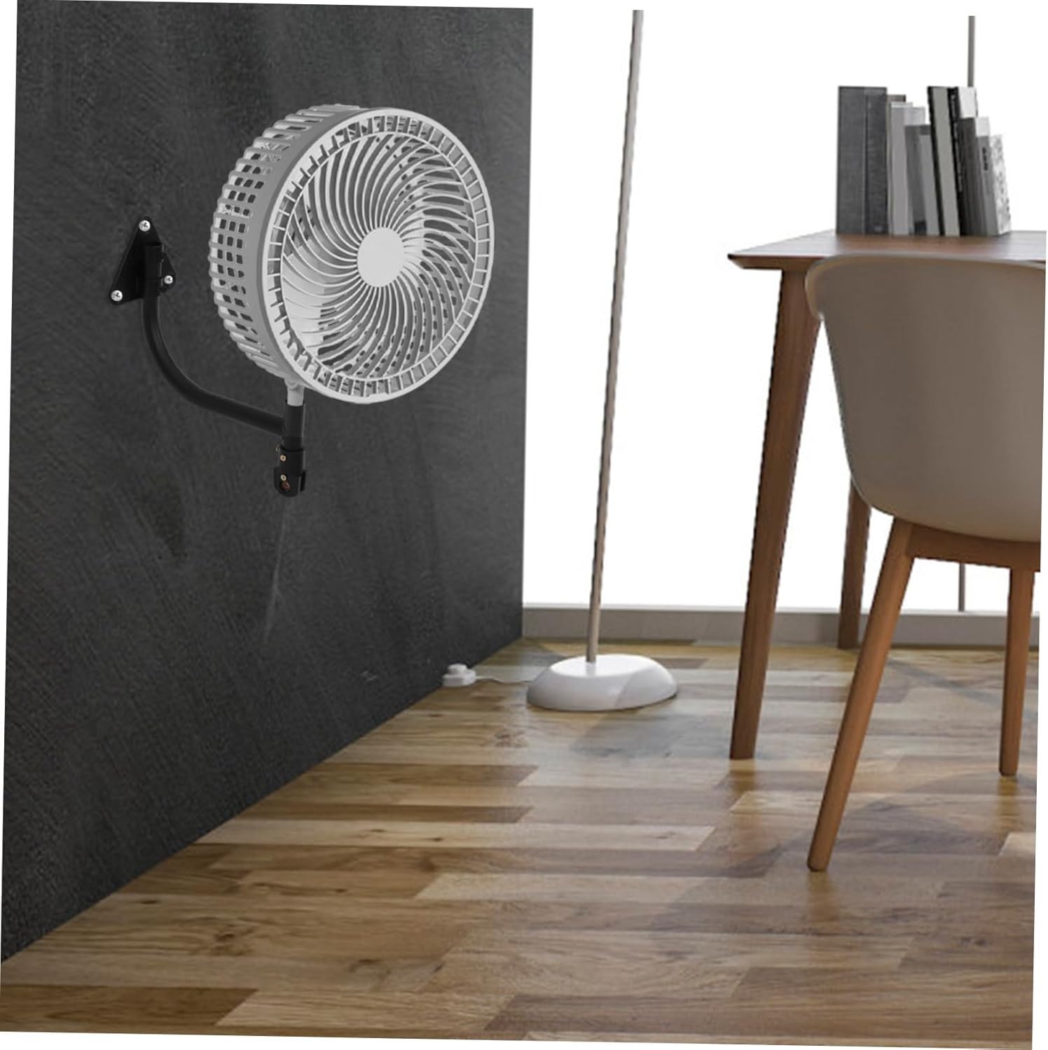 POPETPOP Wall Mount Fan Bracket Kit Effortless Installation for Standing Oscillating and Ceiling Fans Versatile Options for Indoor Outdoor Garage Use Noise Reducing