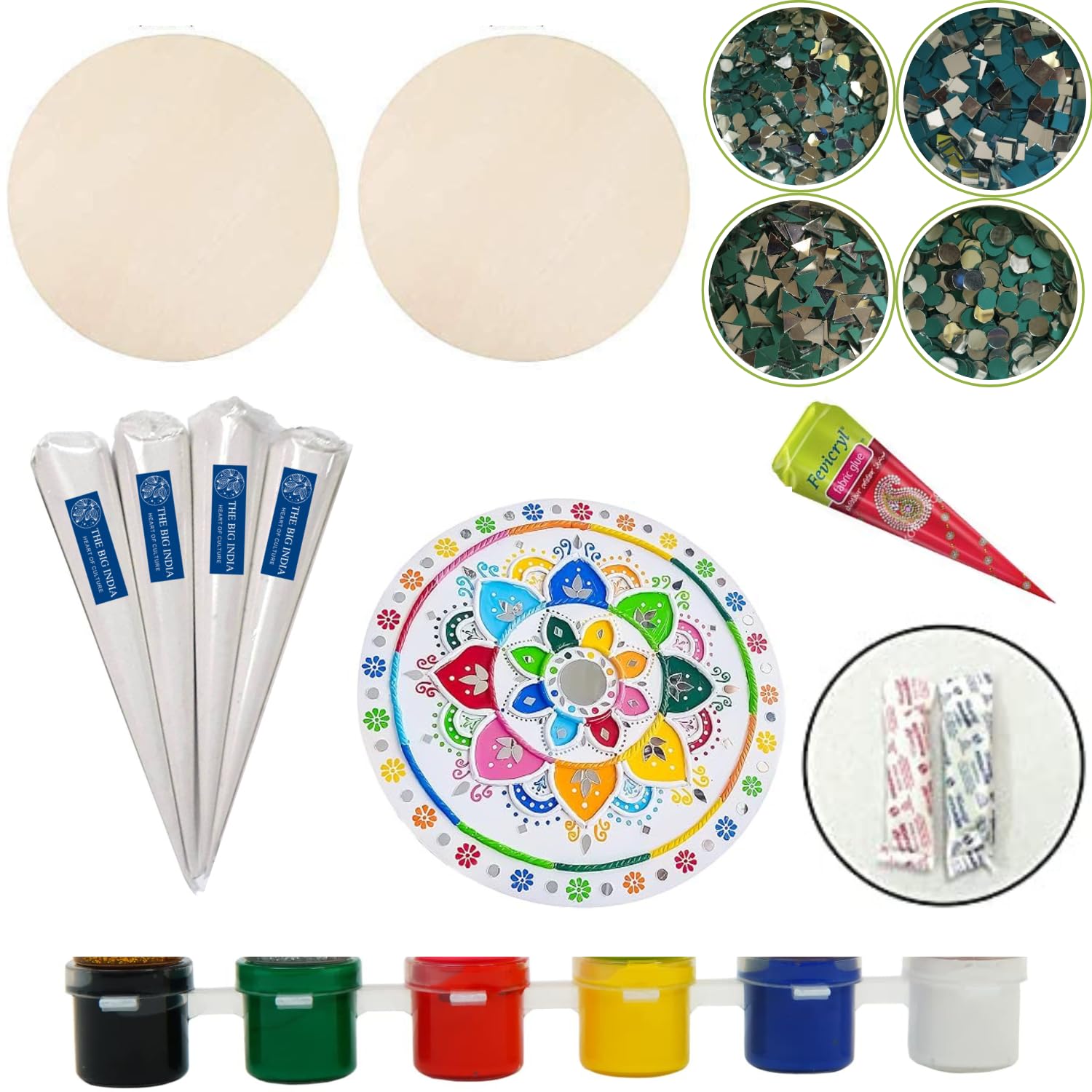 THE BIG INDIA Lippan Art Material DIY Kit for Artist, Hobbyists, Boys, Girls Above 5 Year+ (kit 3) (B0CP5TVSFB) Amazon Price History, Amazon Price Tracker