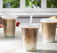 Vista 5 de Comfy Package Pajitas jumbo para batidos, paquete de 100 pajitas Boba y batido de plástico transparente