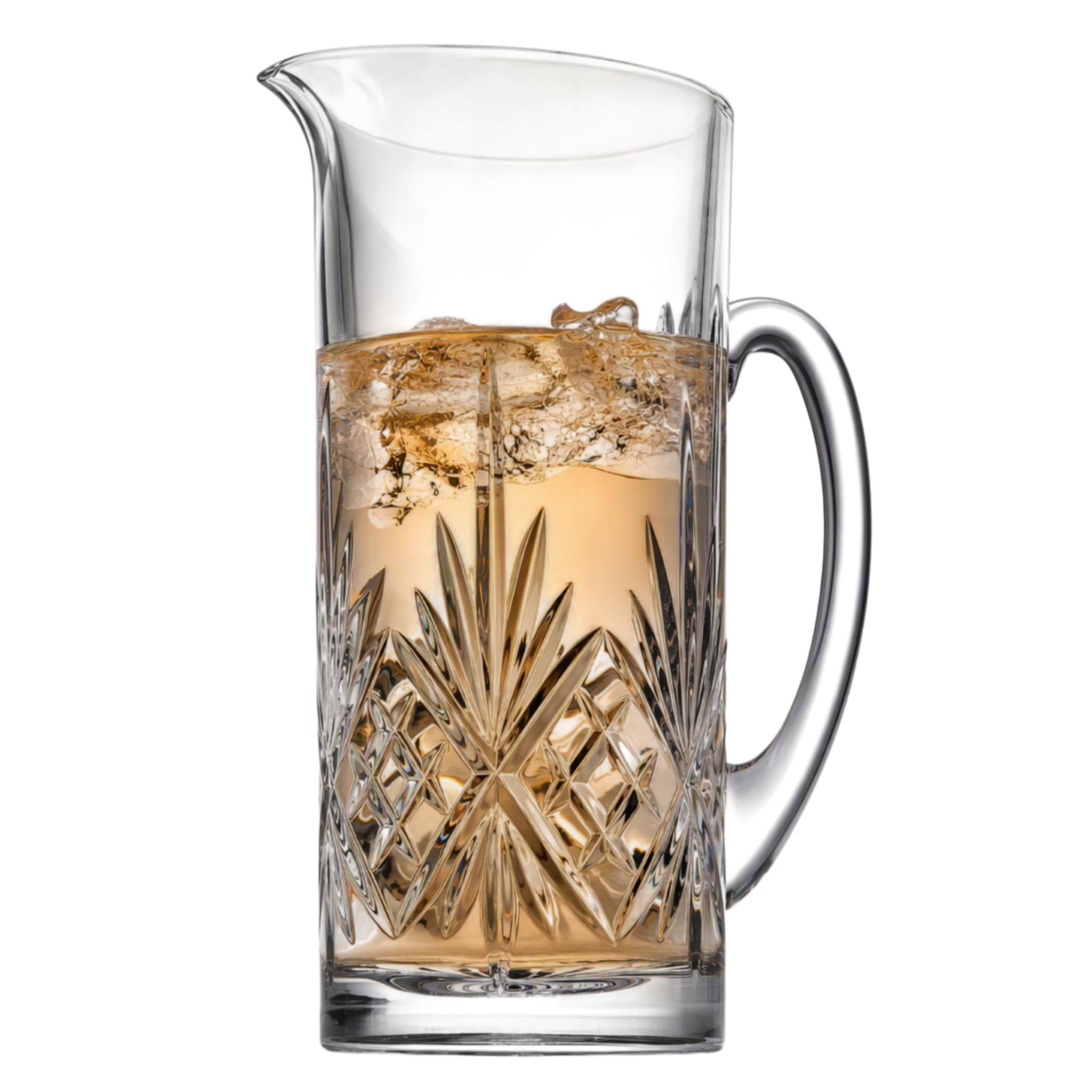 Godinger Glass Water Pitcher, Dublin Crystal, 34oz