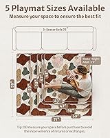 Vista 3 de Blissful Diary Alfombras de Juego para Bebés para el Piso, Alfombra de 50x50 para Gatear para el Parque Infantil, Almohadillas de Espuma de Espesor