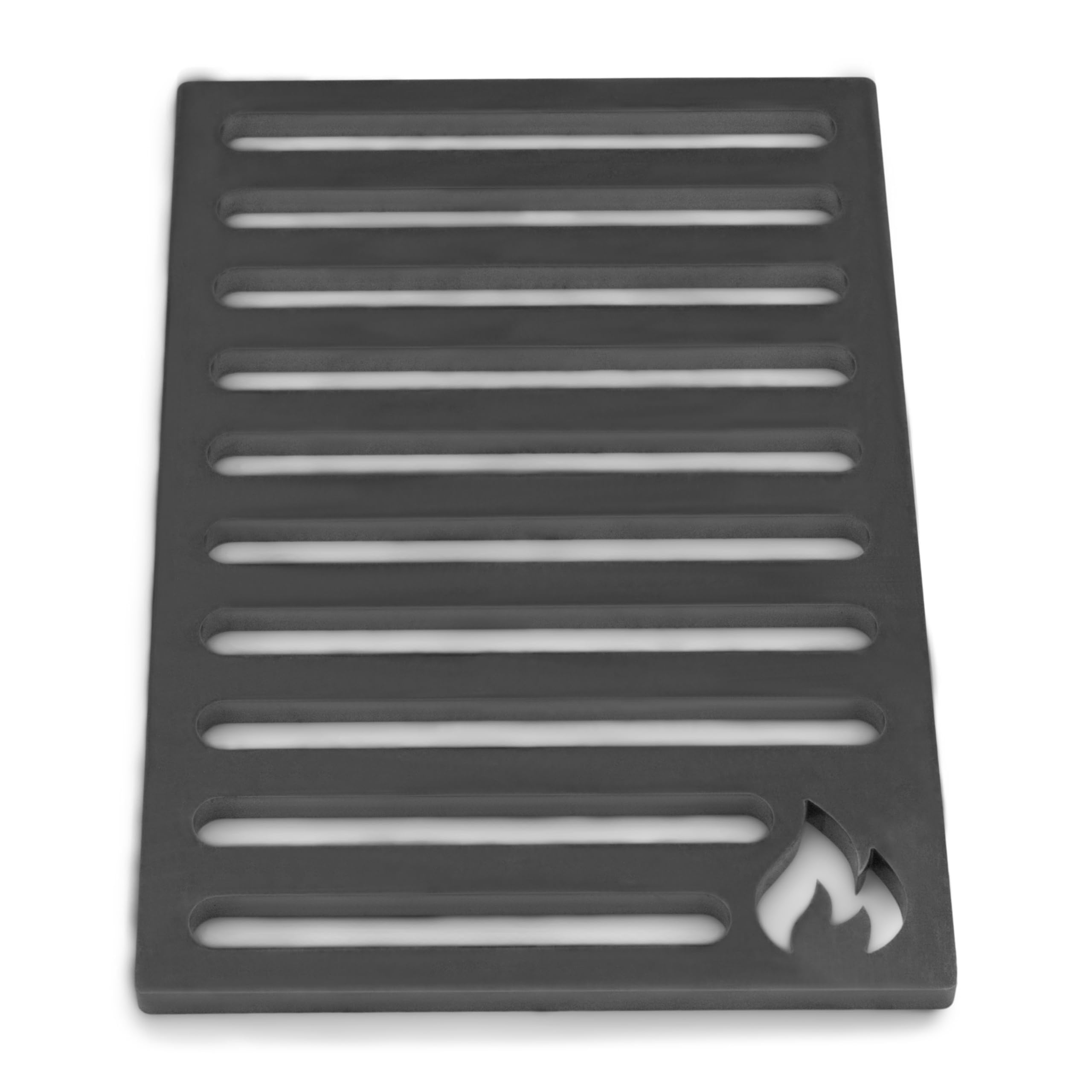 Grillrost.com Das Original Griglia per stufe 15x21cm in Acciaio Massiccio - più Resistente delle Griglie in ghisa - per stufe e caminetti