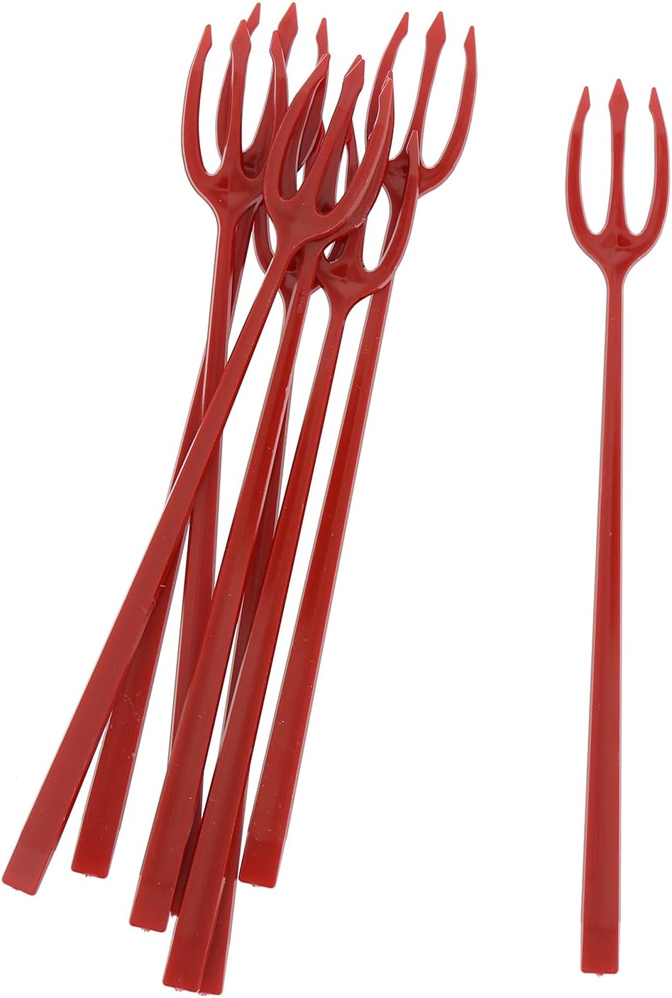 Royal Plastic 3 Prong Red Devil Fork, Package of 2500