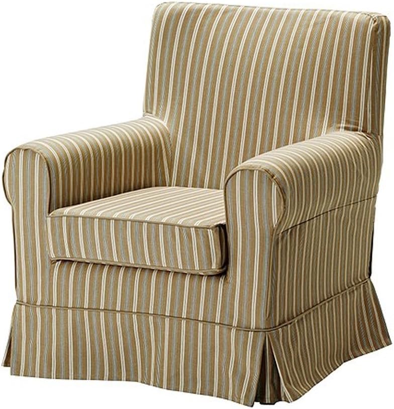 Ektorp Jennylund Linhem Light Brown Armchair Cover Slipcover