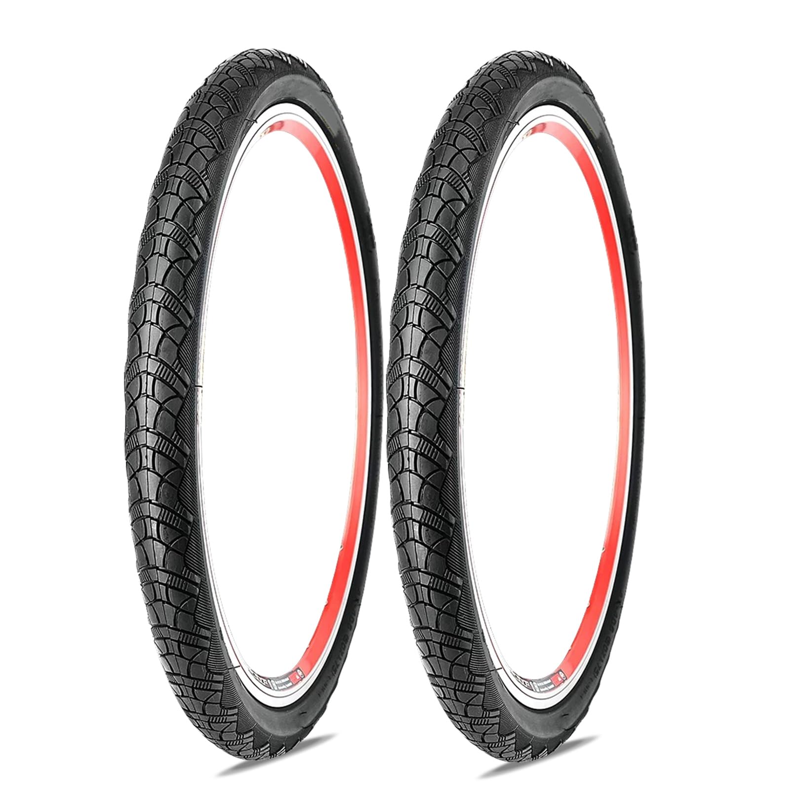 20 Inch Bike Tyres: 2-Pack 20" x 1.75"/1.50" 60 TPI Replacement Bike Tire Puncture-Resistant Compatible with Folding Bicycle, BMX, Chopper Bike, E-bike