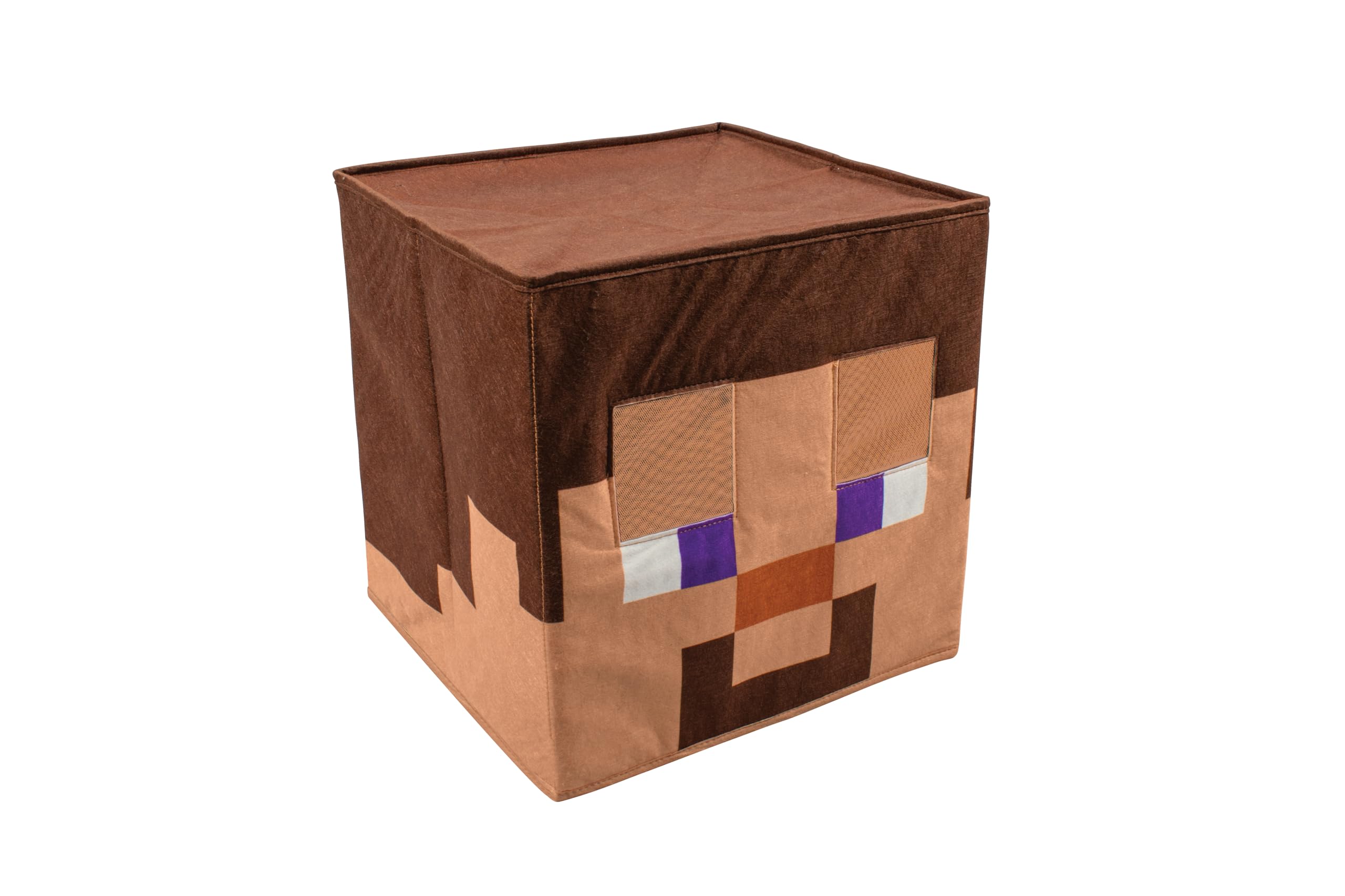 Minecraft Block Head Costume Headpiece, Official Minecraft Costume Accessories, Single Size Costume Mask