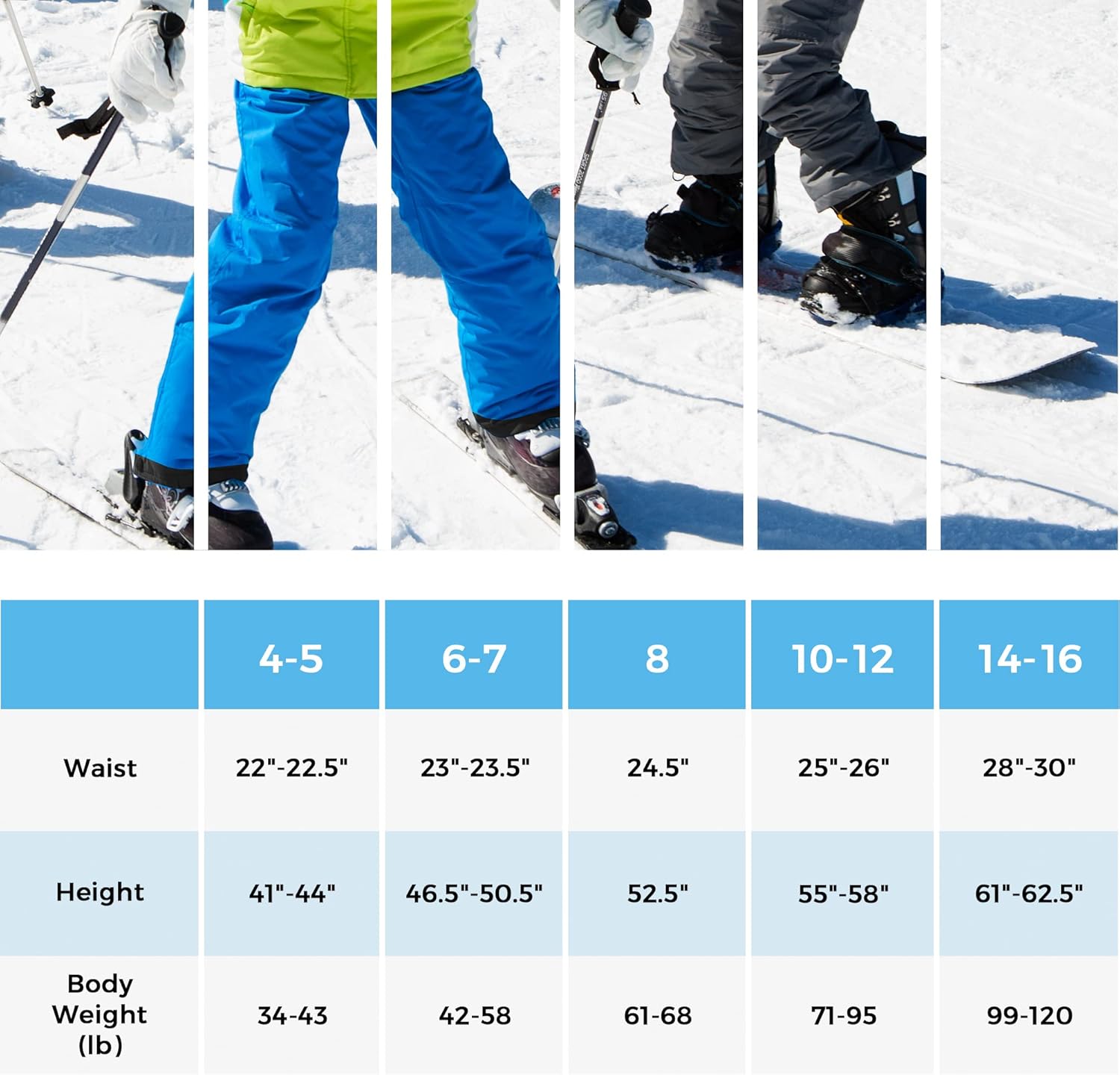 Miniatura 7 de Skieer Pantalones de esquí impermeables para niñas, pantalones de invierno con aislamiento térmico, pantalones de snowboard resistentes al viento