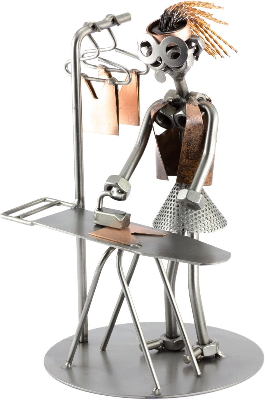 Steelman24 I Omini di Viti Elettricista con Fulmine con Portabiglietti da Visita con Piastra di Incisione Personale I Idee Regalo Originale