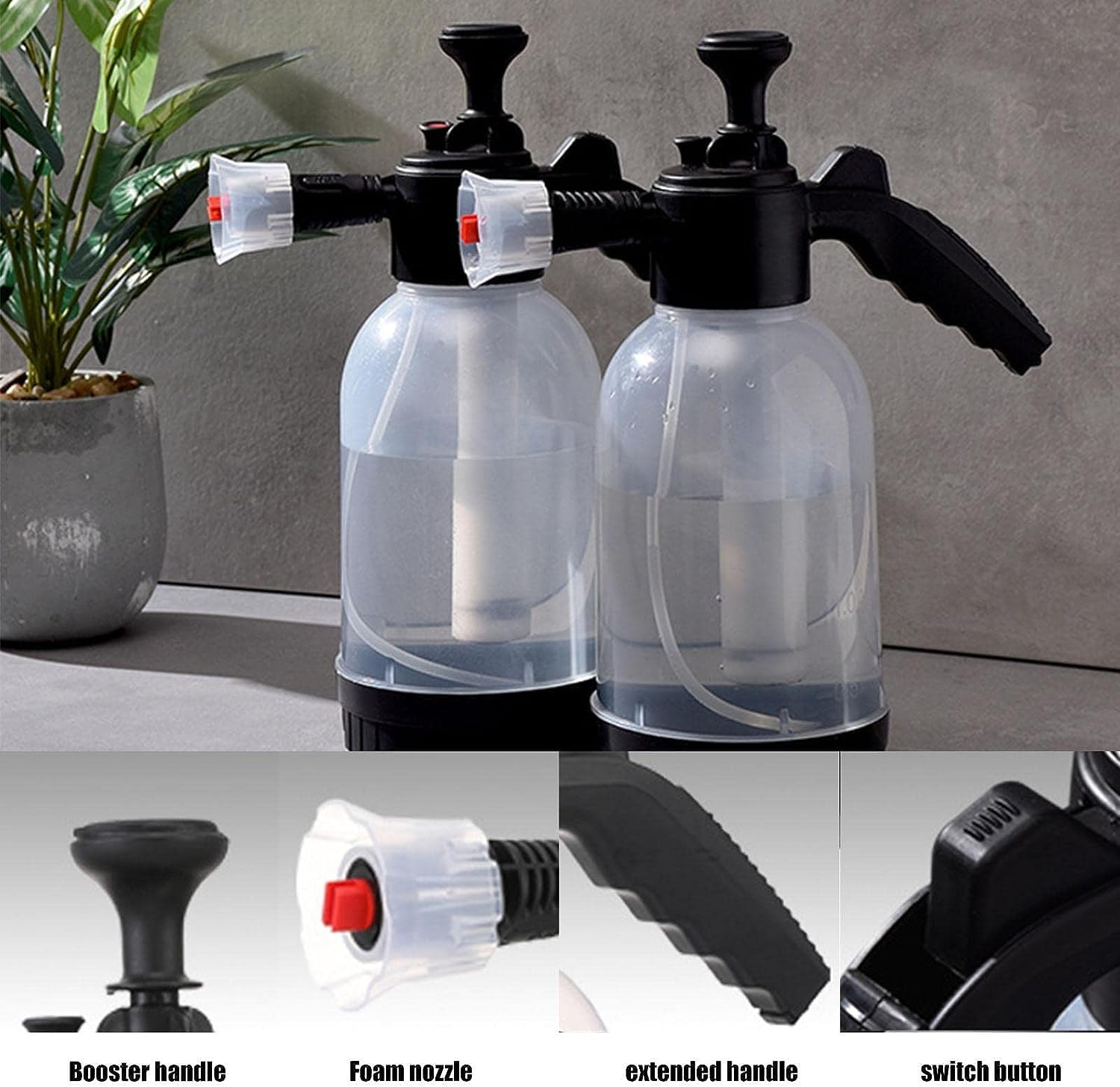 Amazon.co.jp: 発泡スプレー 蓄圧式 噴霧器 2L 洗車フォームガン