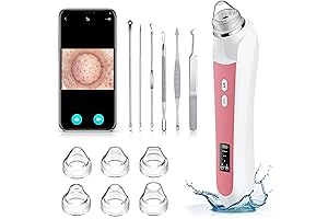 Advanced Blackhead Vacuum Remover with LED Screen & Camera