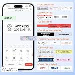 Phomemo A30 Label Maker, Mini Bluetooth Portable Label Printer Thermal Transfer Printing Sticker Rechargeable for Wraping Decorations Home Office Small Business School, Compatible with Phones & PC