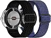 VOMA Elastic Nylon Bands Compatible with Google Pixel Watch, Adjustable Stretchy Nylon Solo Loop Breathable Sport Straps Wristbands for Women & Men