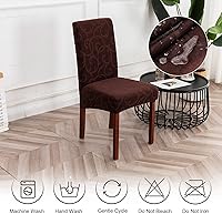 Vista 7 de Genina Fundas impermeables para sillas Parsons de comedor, fundas elásticas para sillas Parsons para comedor, cocina, funda protectora para silla