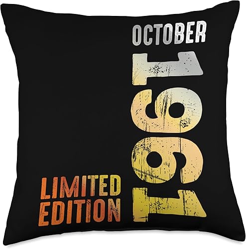 Since October 1961 Retro 1961 Vintage 1961 October Throw Pillow