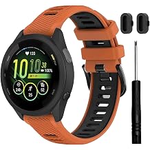 Sport Band for Garmin F265/255music/ F255/ V3/V2 22mm F265S / 255Smusic /F255S/ V3S/V2S 18mm Watch Band Adjustable Silicone Sport Strap Replacement Band for Men and Women