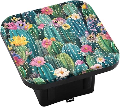 Miniatura 22 de Swono Cubiertas cuadradas de enganche para receptor de bandera estadounidense, diseño vintage de línea roja, cubierta de tubo de enganche