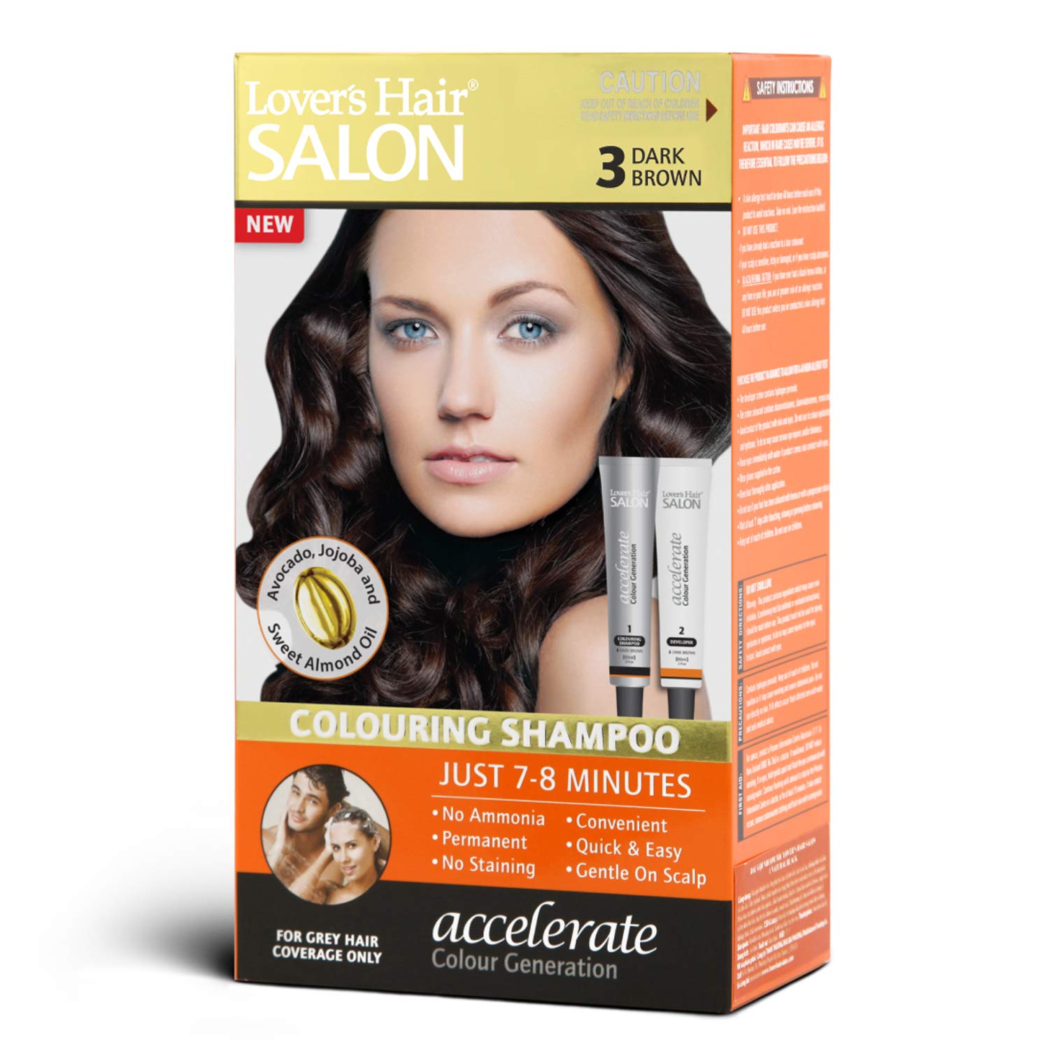 Amazon.com : Lover's Hair Salon Colouring Shampoo - #3 Dark