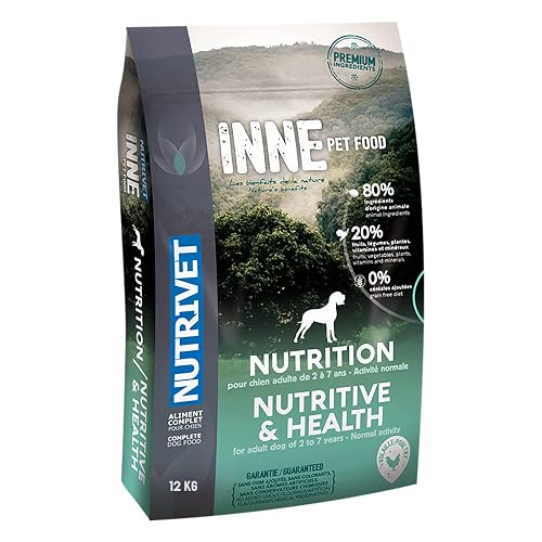 NUTRIVET - INNE Chien - Croquetas sin Cereales - Perro Adulto - 80% Ingredientes de Origen Animal - 12 kg