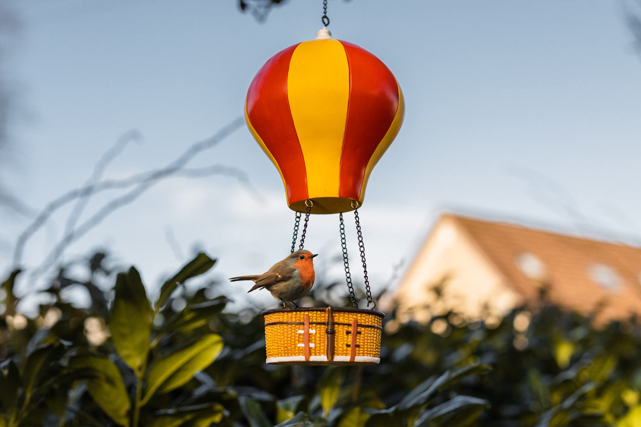 Garden Mile Set di 2 mangiatoie da appendere per uccelli di ghianda, da giardino, per esterni, mangiatoia per alimenti con uccelli selvatici, resistente alle intemperie, in metallo