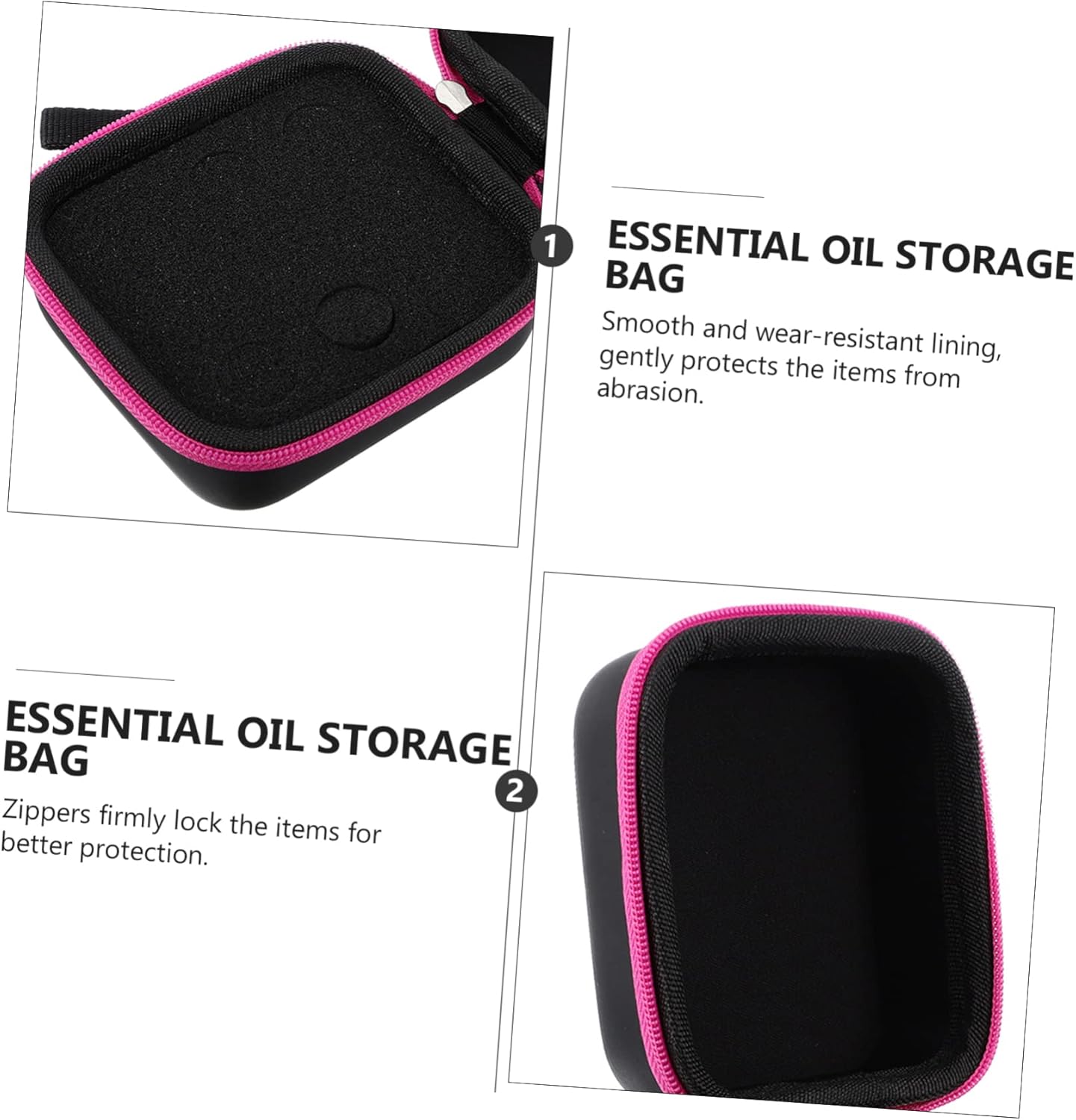 3pcs Bottle Organizer Case Compartment Storage Bag for Roller Bottles Portable Holder for Travel Protects against Collisions and Sun Damage