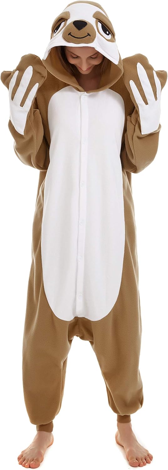 CANASOUR Halloween Custume Adult Anime Unisex Cow Polyster Women's Onesie Costume