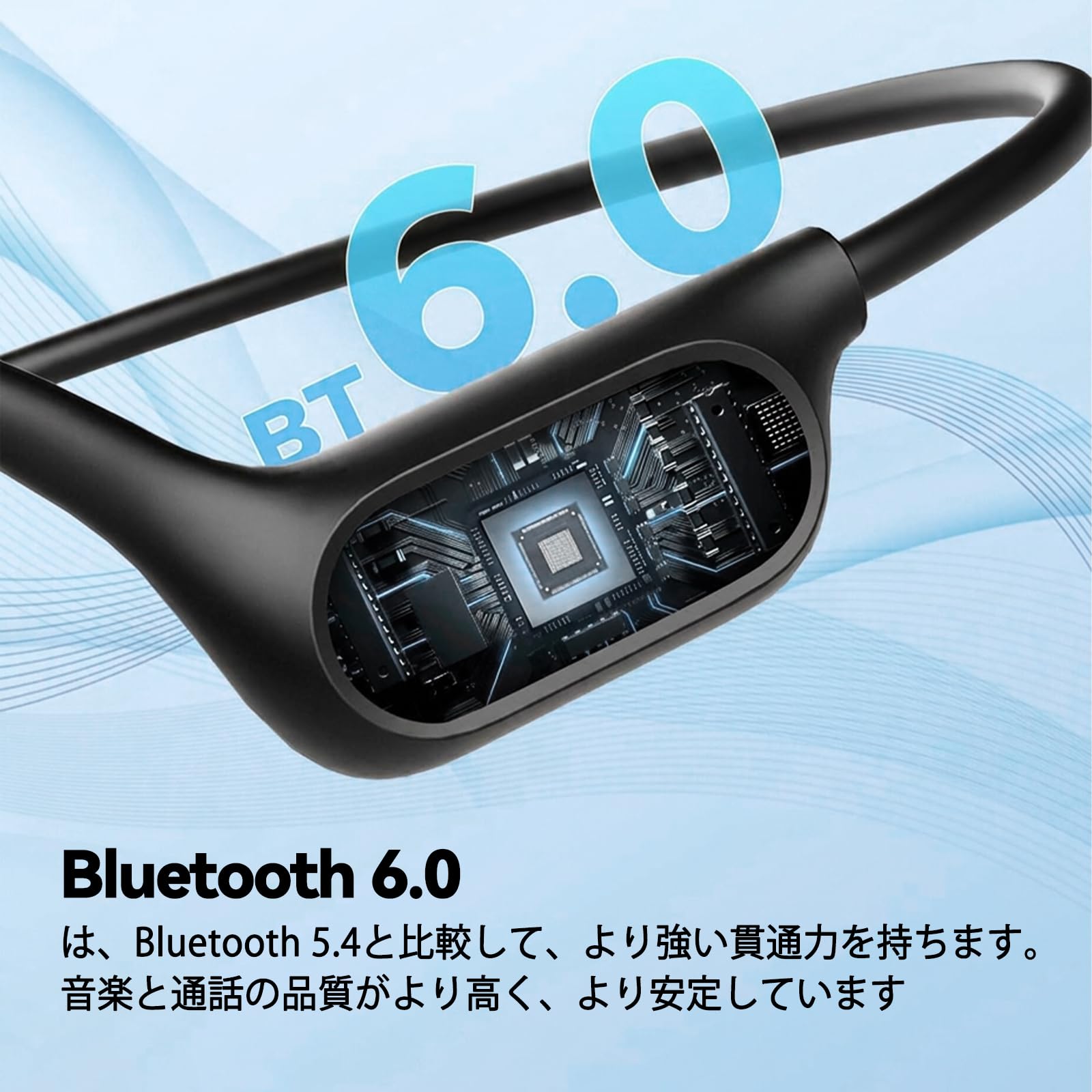Amazon.co.jp: 骨伝導Bluetoothイヤホン、水泳イヤホン、IPX 8完全防水