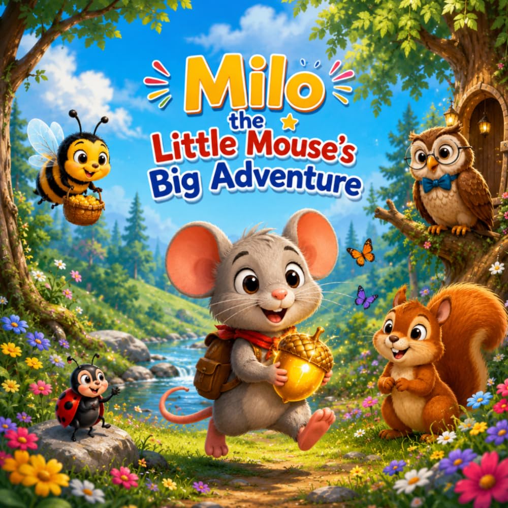 Milo the Little Mouse's Big Adventure: Cute Storybook