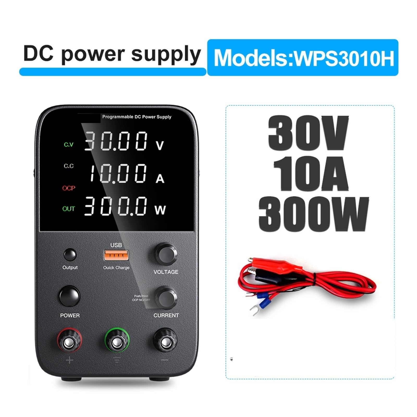 Einstellbare DC -Stromversorgung digitaler Laborbank Stromquelle Stabilisierte Stromversorgungsspannungsreglerschalter DC Stromversorgungsstabilisator(WPS605H)