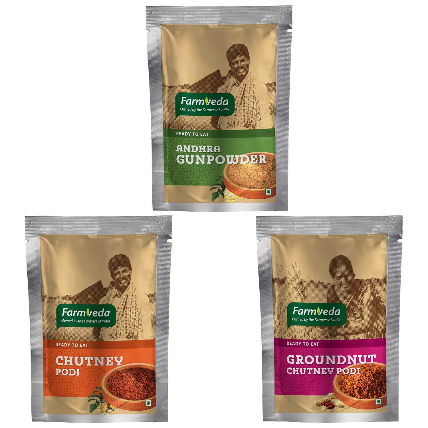 Farm Veda Healthy And Tasty Ready To Eat Podi Combo|( Andhra Gun Powder,Groundnut Chutney Podi&Chutney Podi)100 Gram Each Ready To Eat. Delicious Taste (B08L9G8XHG) Amazon Price History, Amazon Price Tracker