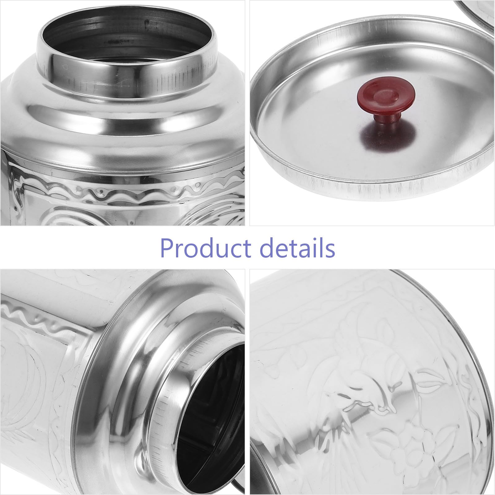 Versiegelte Teedose aus Edelstahl 1000ml für Kaffee und Gewürze
