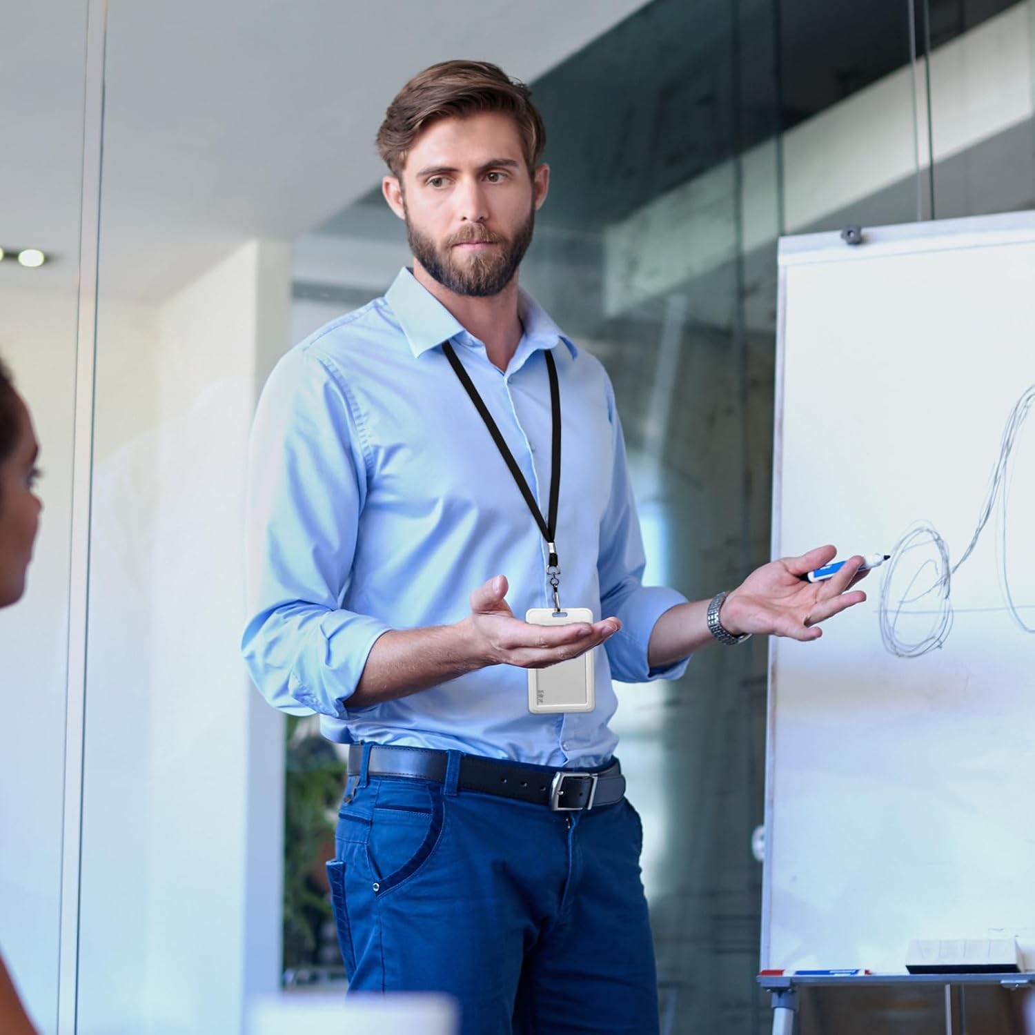 500 Pack Bulk Lanyards for ID Name Badges Holder Flat Lanyards with Hook Clip Swivel for Office School Accessories (Multi Colors) - Image 5