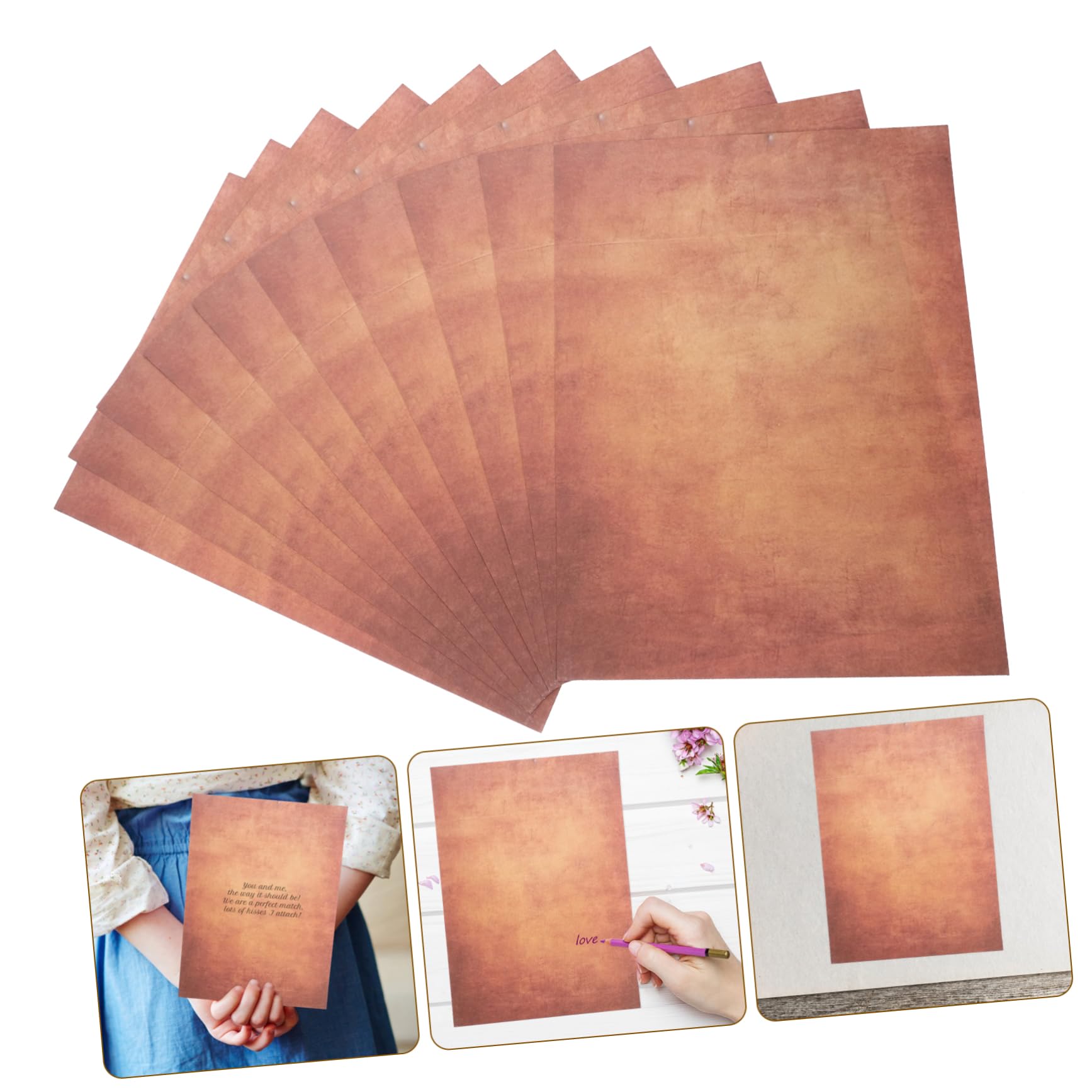 DOITOOL 100hojas Papelería Para Cartas Vintage Para Escribir Cartas y Elegantes