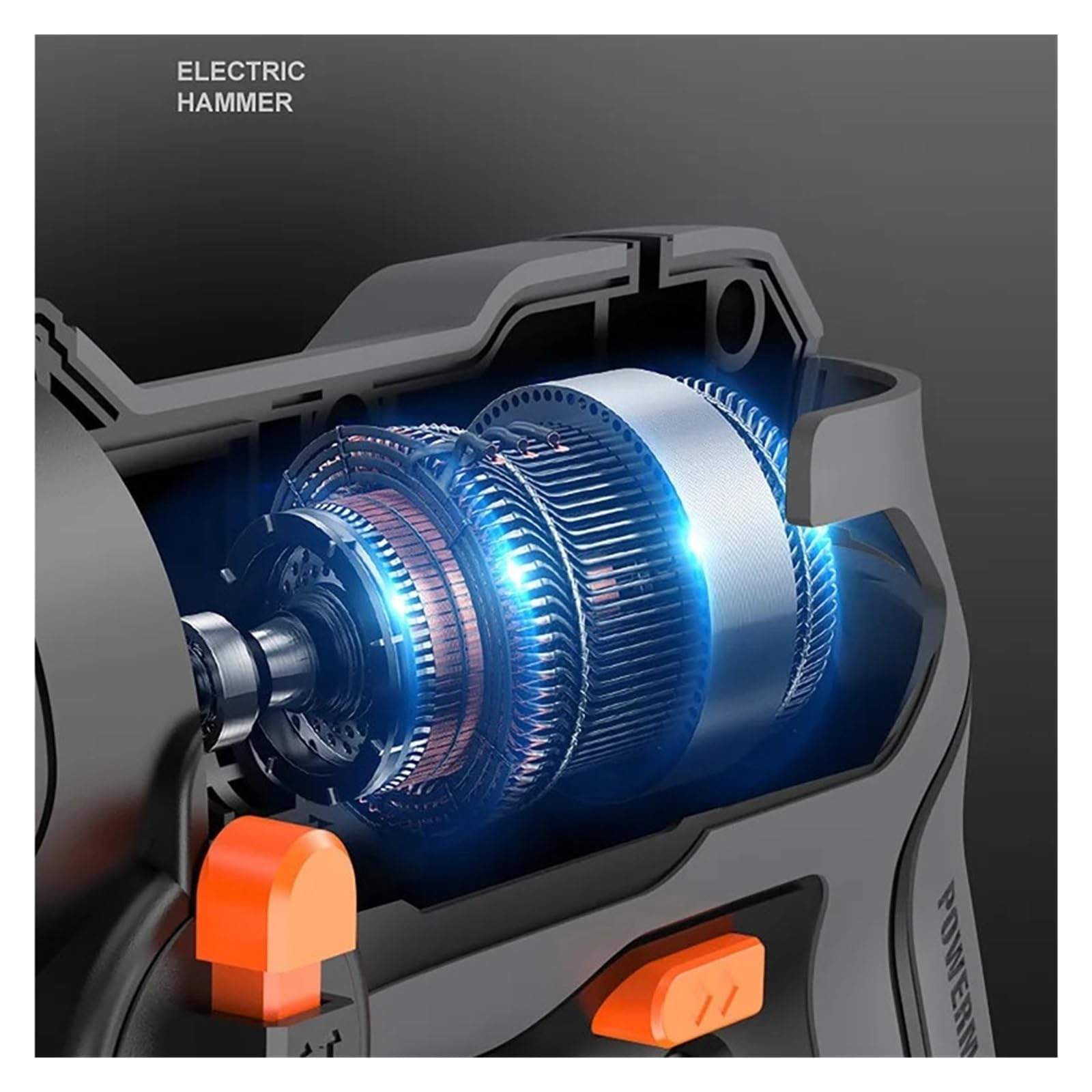 12V Akumulatorowa Wiertarka Elektryczna Elektryczny Młotek Stalowy Beton Drewno Metal Wiertarka Udarowa Śrubokręt DużA Zdolność Wiercenia(1 battery)