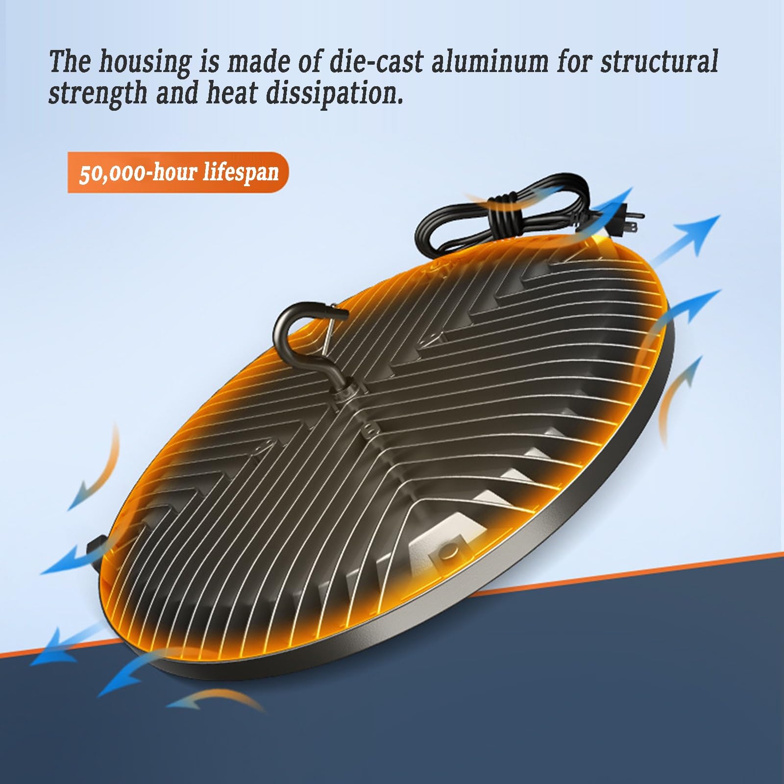 150W 4 Pack UFO High Bay Light LED Shop Lights 22000LM Garage Lights 6000K Barn Industrial Lamp IP65 — view 3