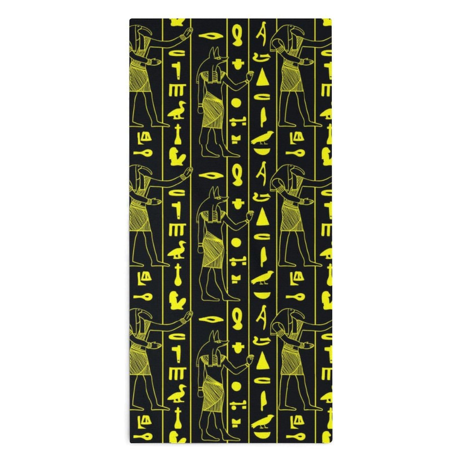 NCLQVJXZKHW Egyptian Gods And Ancient Hand Towels Soft Face Towel Gym Bathroom Travel Hotel 13"x28"