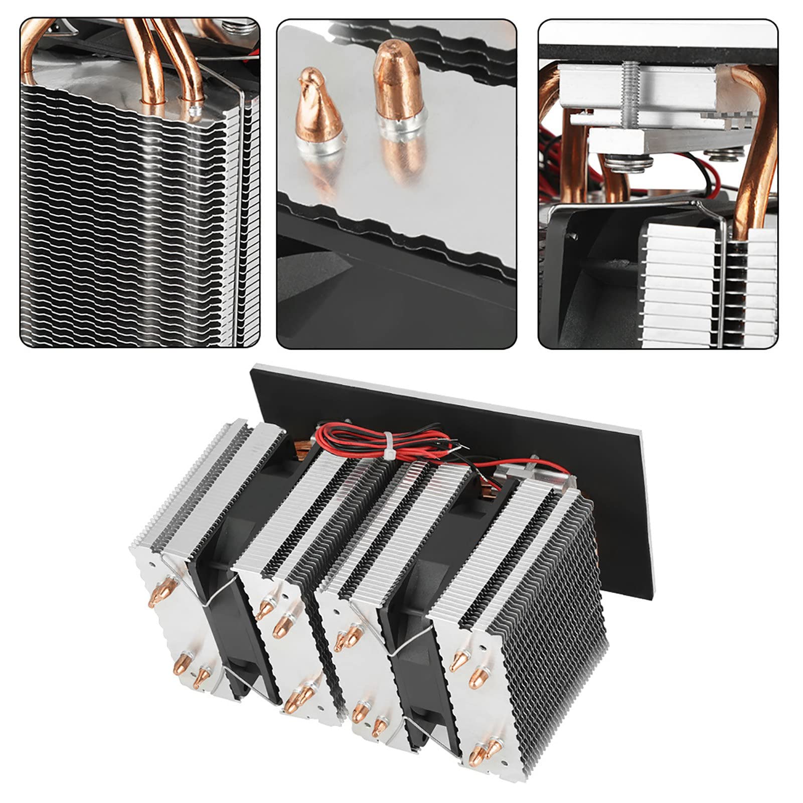 Dispositivo di Raffreddamento Termoelettrico 24V,Ozgkee Dispositivo di Raffreddamento Termoelettrico 12V 240W 2*12710 Kit di Raffreddamento del di Raffreddamento del Frigorifero a Semi