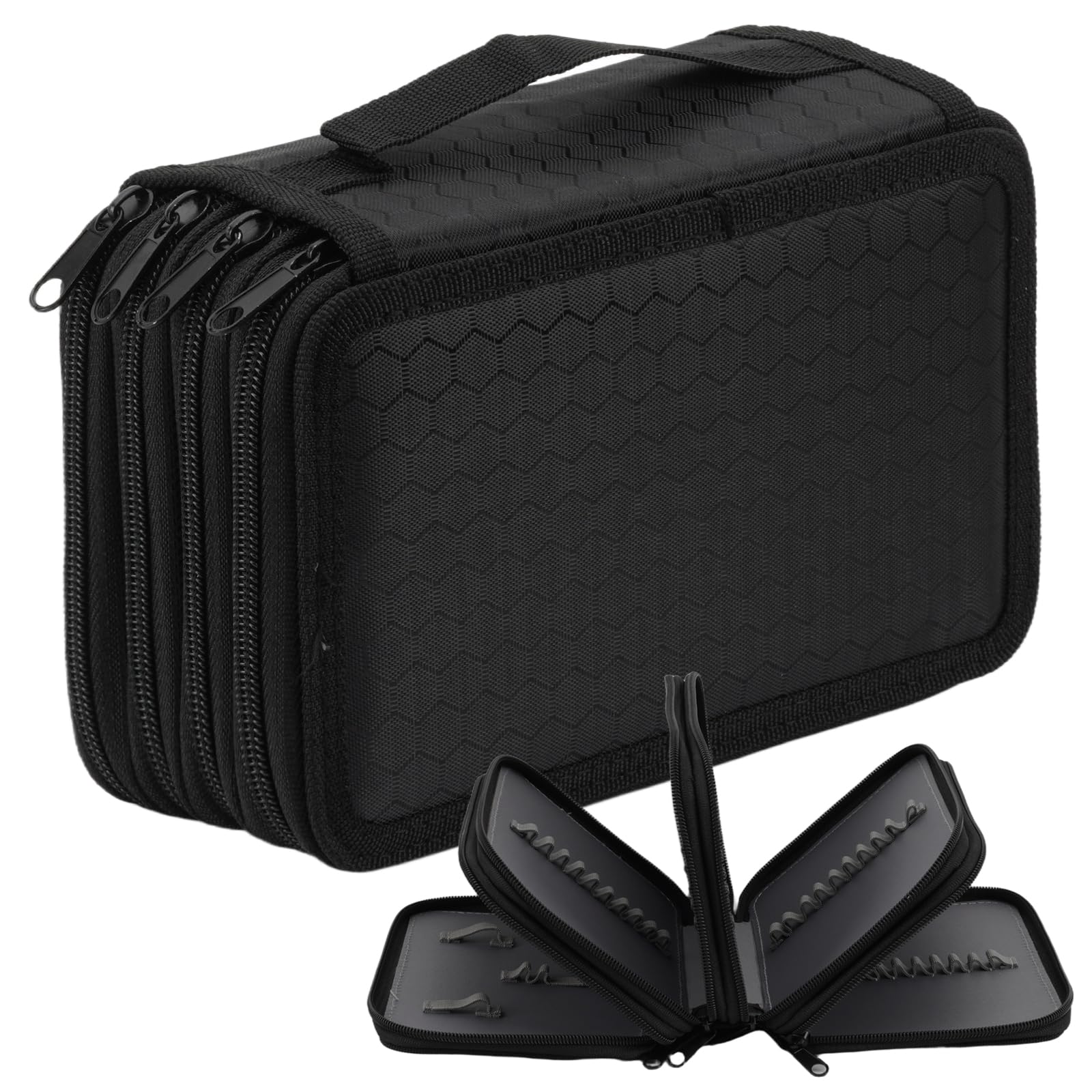 Astuccio Beauty per trucchi con cerniera, Astuccio Organizer in cotone