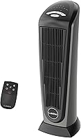 Lasko 751320 1500W Ceramic Tower Space Heater with Remote, Thermostat, 7-Hour Timer & Oscillation - Portable Indoor Heater