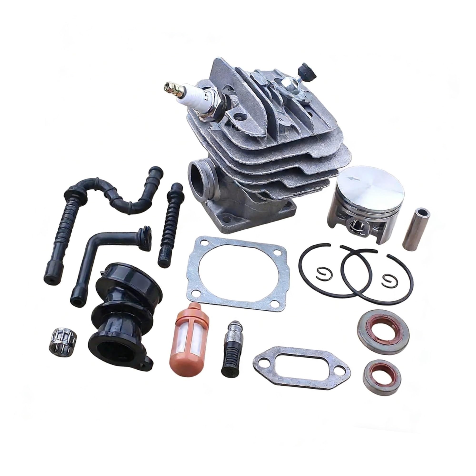 Réparer moteur tronçonneuse MS260 avec le kit cylindre piston 44mm et collecteur