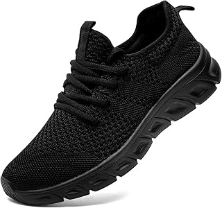 IQYNAM Unisex Running Shoes Men Women Slip-On Lightweight Breathable Non-Slip Walking Gym Tennis Sneakers